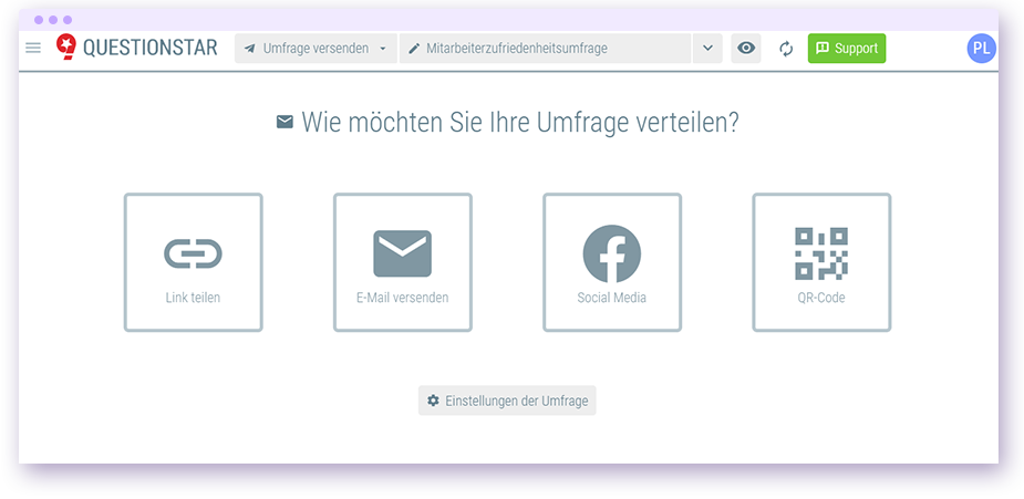 Umfrage verbreiten